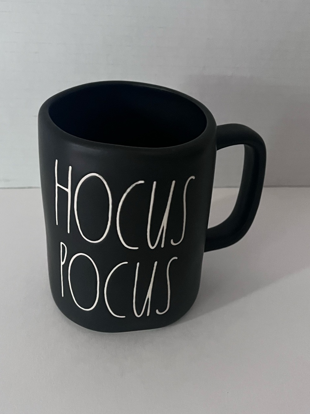 Rae Dunn Black Ceramic Halloween 'HOCUS POCUS' Mug with White Lettering